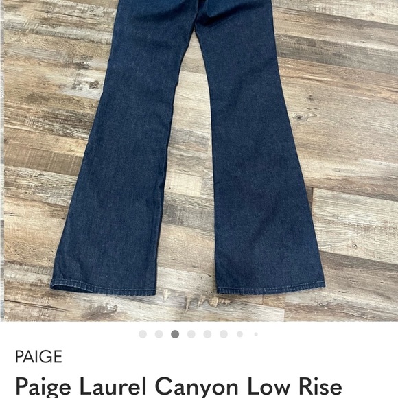 Paige Laurel Canyon Low Rise Bootcut Jeans Sz 30/10 30x34 Staple Y2K 90s Western - Picture 3 of 9
